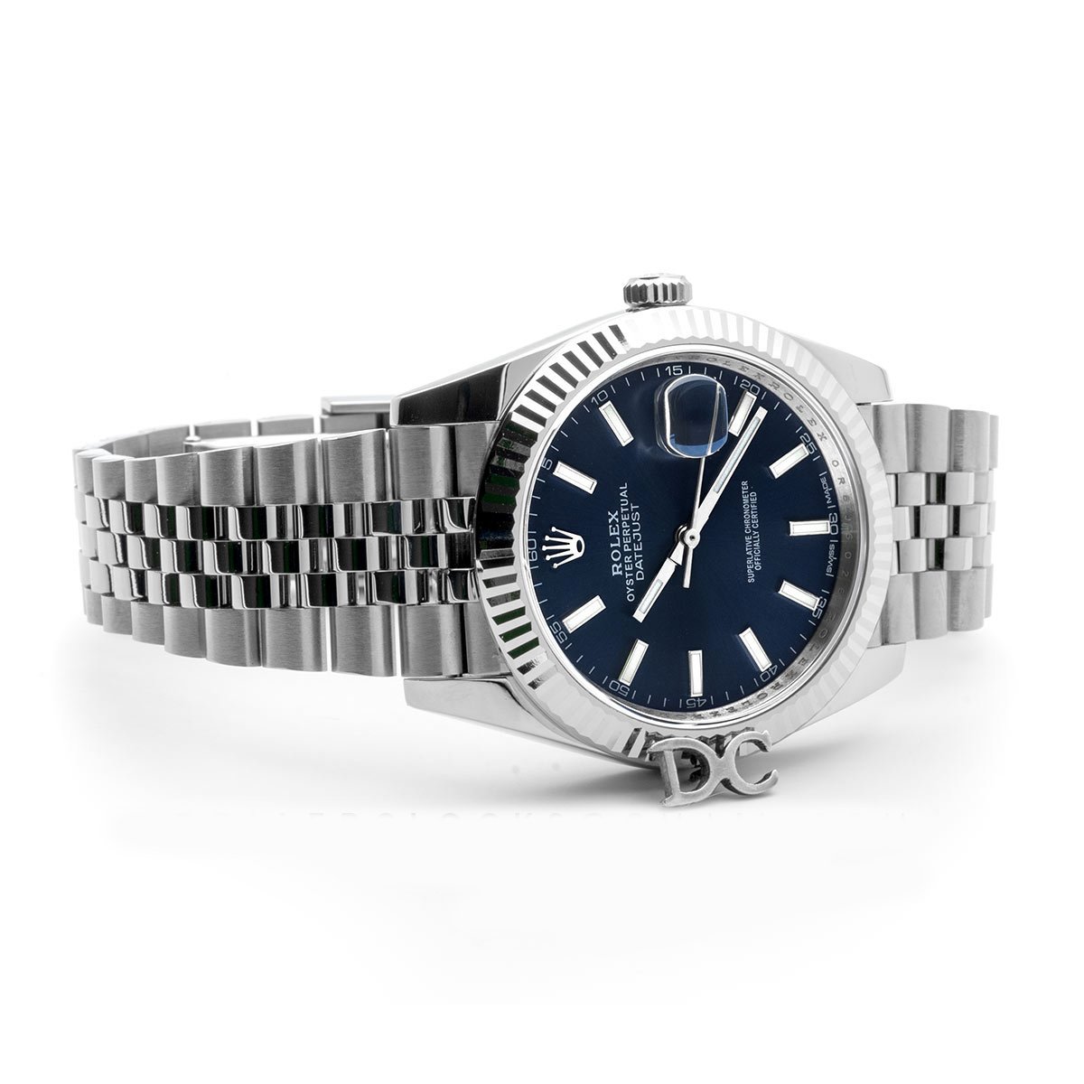 Datejust 41 126334 Blue Dial Stick Markers in White Gold