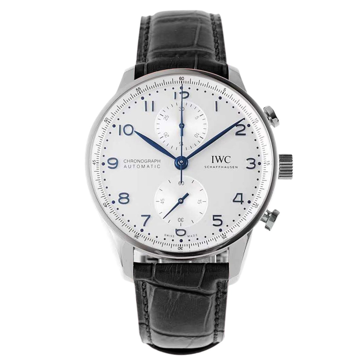 Portugieser Chronograph IW371605 White Dial in Steel