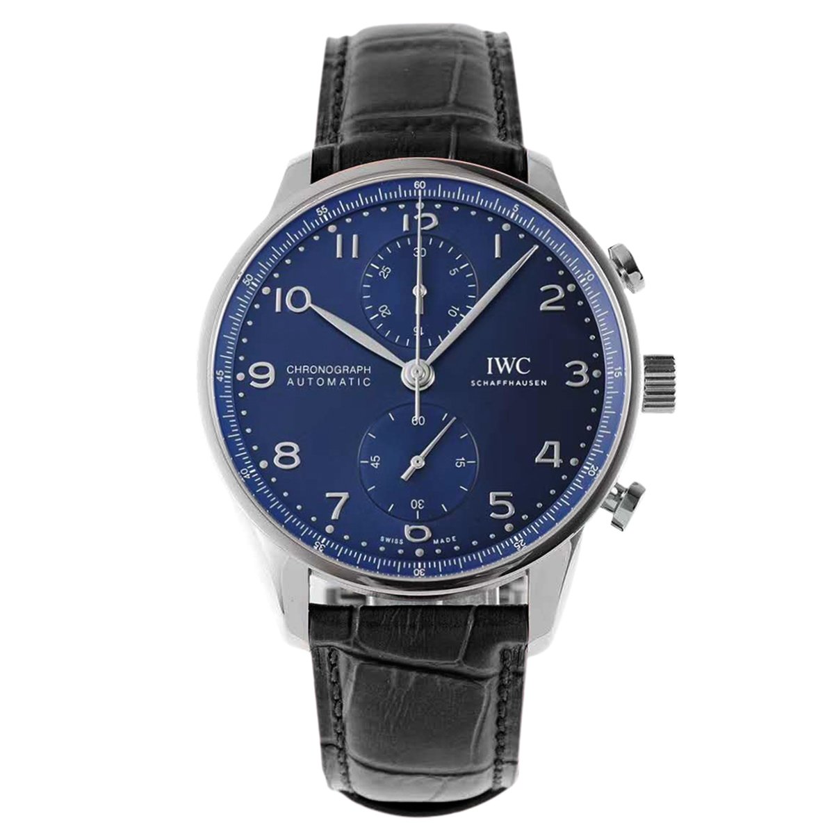Portugieser Chronograph IW371606 Blue Dial in Steel