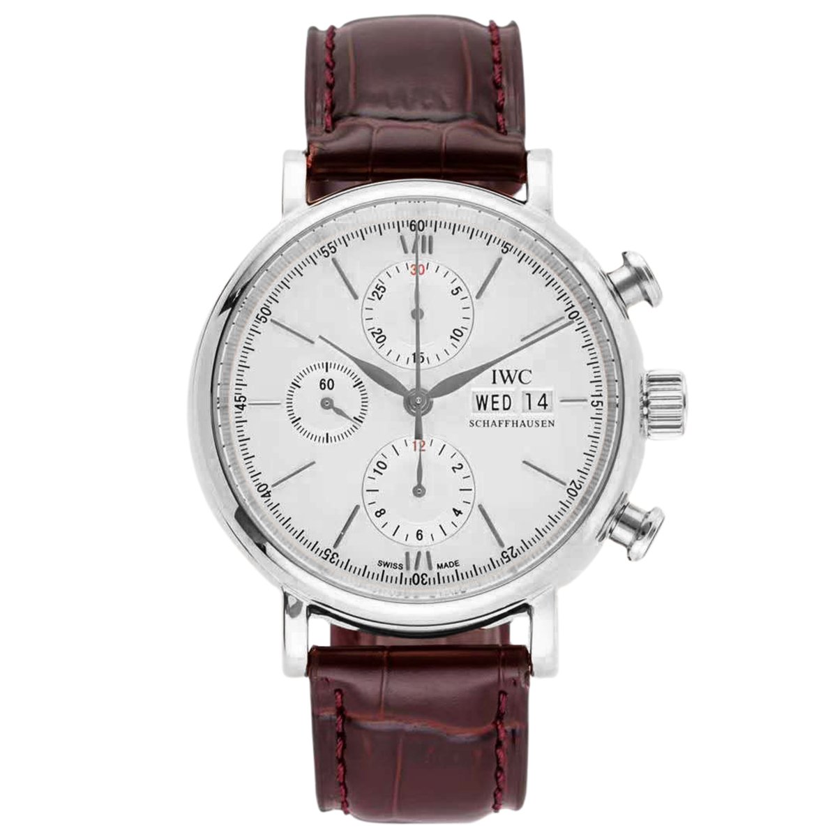 Portofino Chronograph IW391027 Edition “150 Years” White Dial in Steel