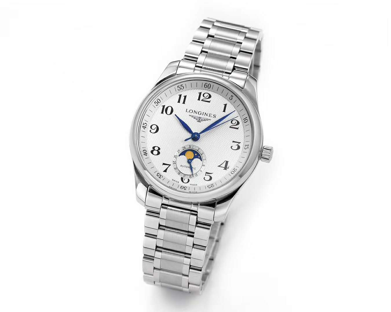 Master Collection Moonphrase White Dial on Bracelet