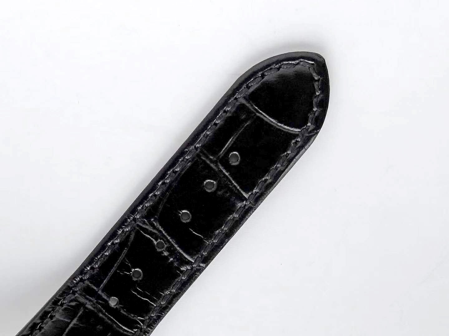 Nautilus Jumbo 5711 Blue Dial in Steel with Black Leather Strap