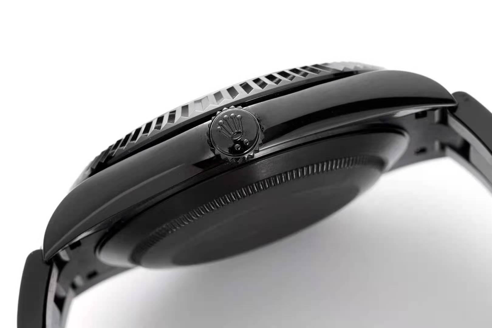 Datejust 41 Black Dial with Stick Markers in PVD Black