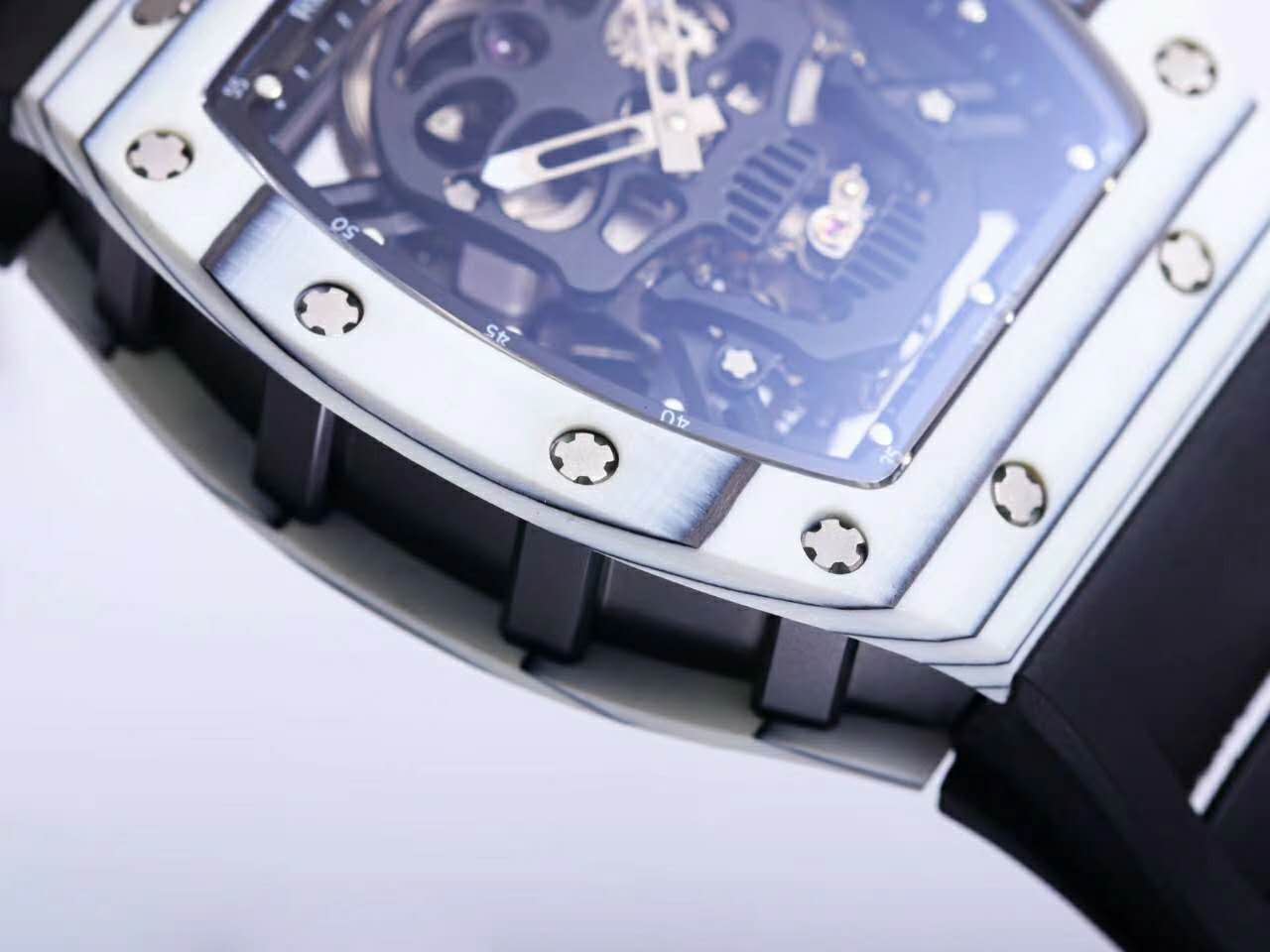 RM 052-01 Tourbillon Black Skull in White NTPT Carbon