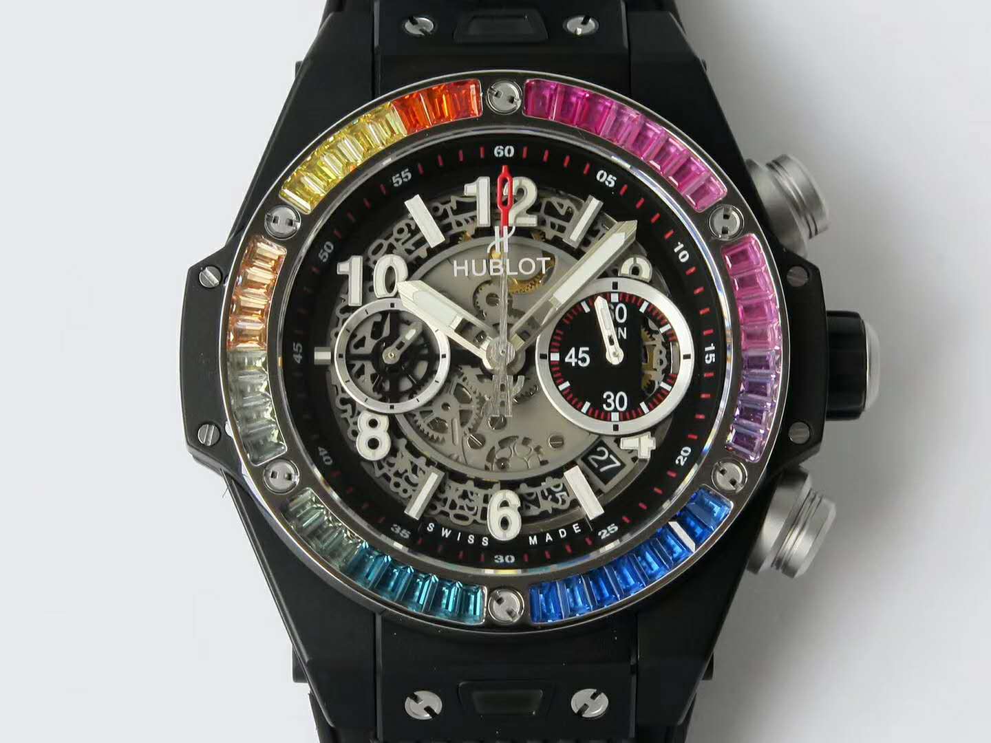 Big Bang Unico Black Magic with Rainbow D1am0nds