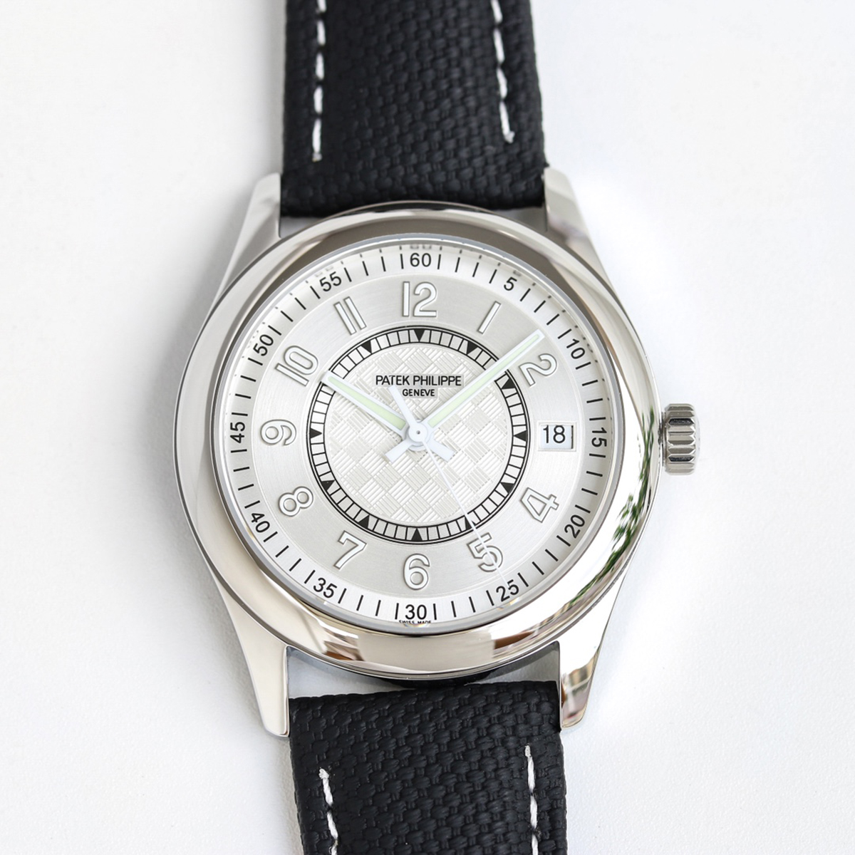 Calatrava 6007 White Dial in White Gold