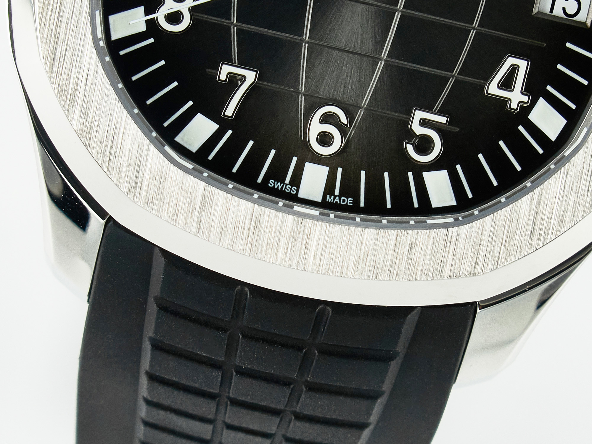 Aquanaut 5167A SS ZF 1:1 Best Edition Black Dial on Black Rubber Strap A324 S*per Clone（New clasp）