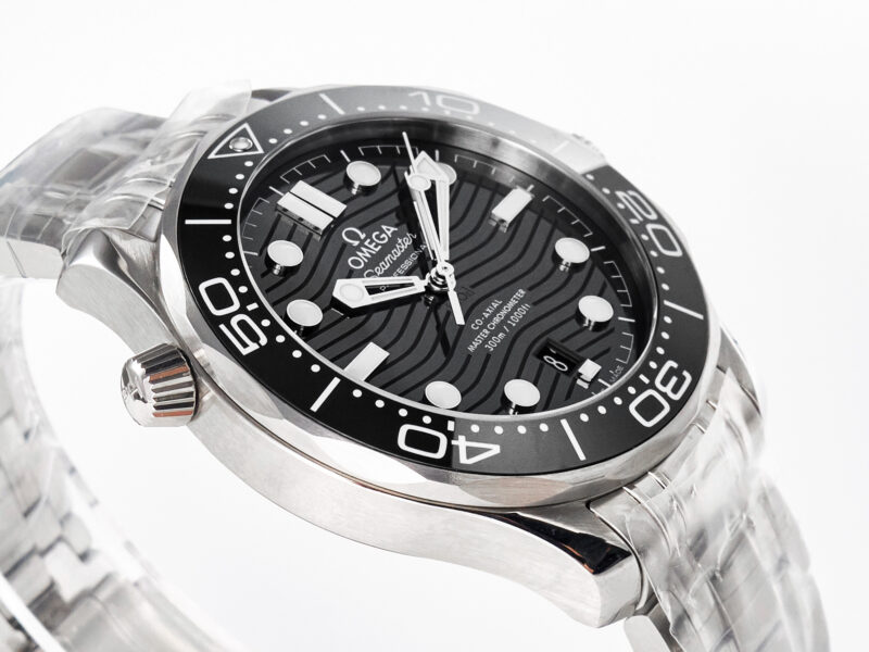 Seamaster Diver 300M VSF 1:1 Best Edition Black Ceramic Black Dial on SS Bracelet A8800 V2